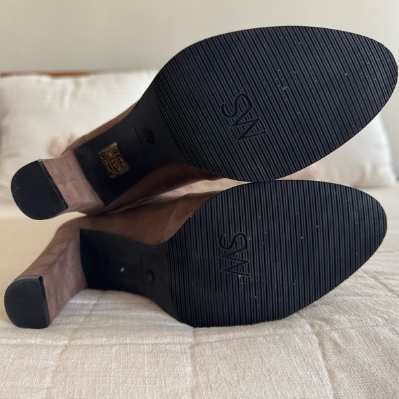 Stuart Weitzman Highland Over Knee Suede Boots Tall Taupe Classic Tan Brown US 9 - Picture 12 of 14